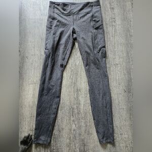 Lululemon Speed Up Tight 28” Dark Grey Herringbone Mid Rise Leggings Size 8 EUC!